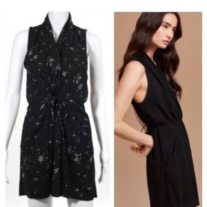 Aritzia Wilfred XS Sabine Splatter Dot Wrap Dress